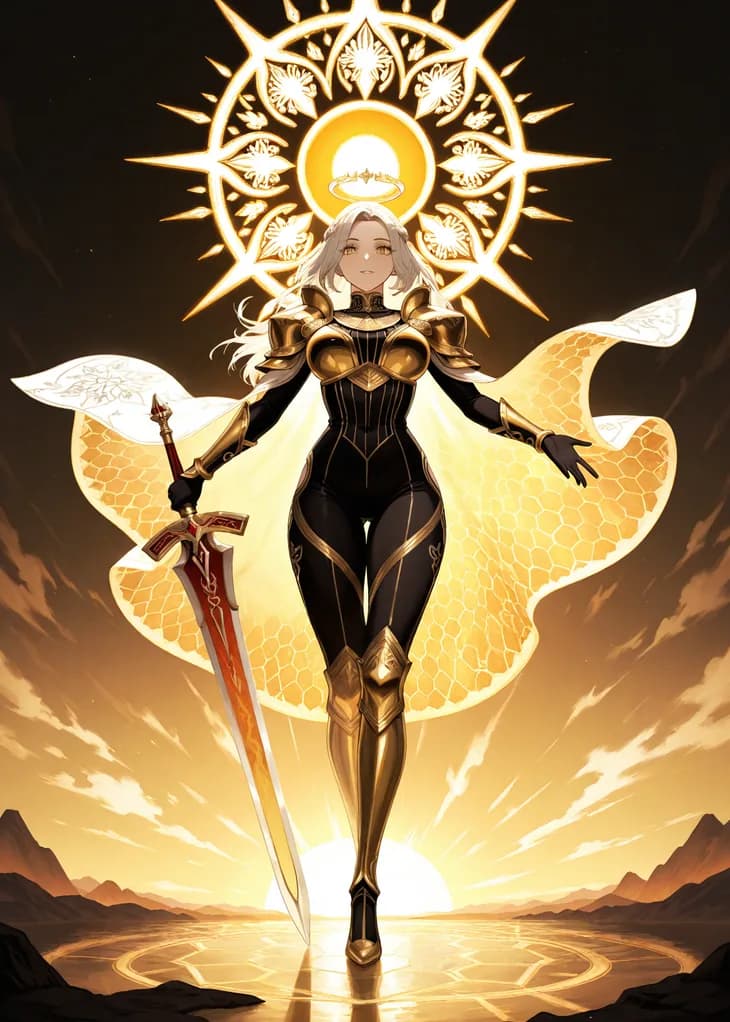 Bora, Epic Guardian of the Auralis hive — Hive TCG card art