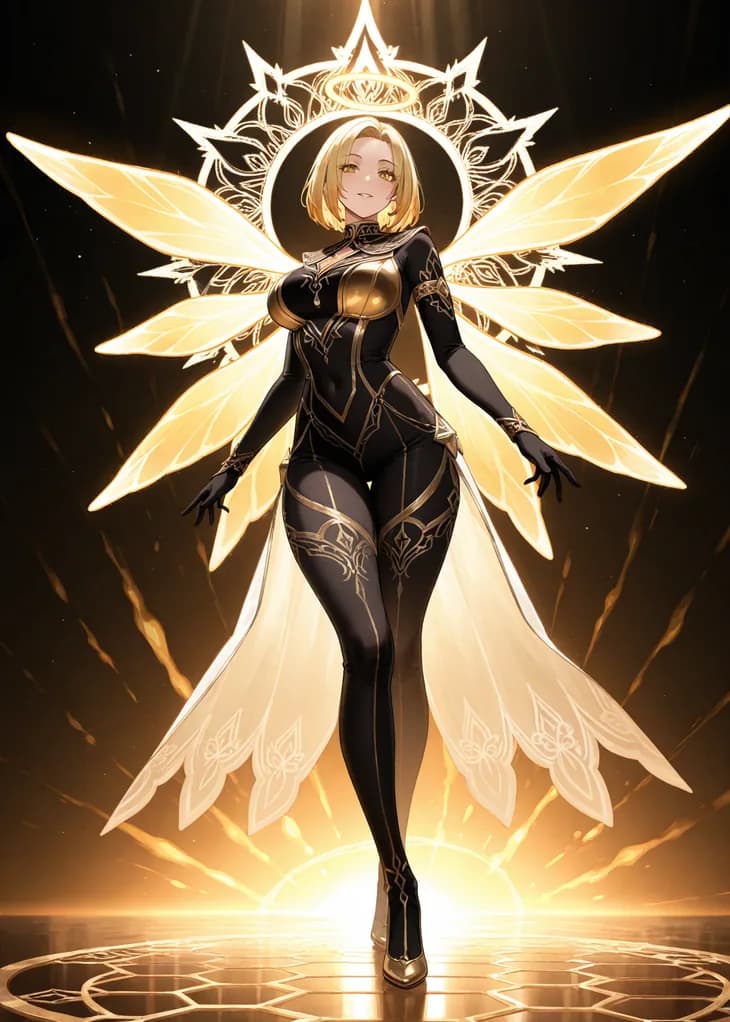 Elle, Common Worker of the Auralis hive — Hive TCG card art