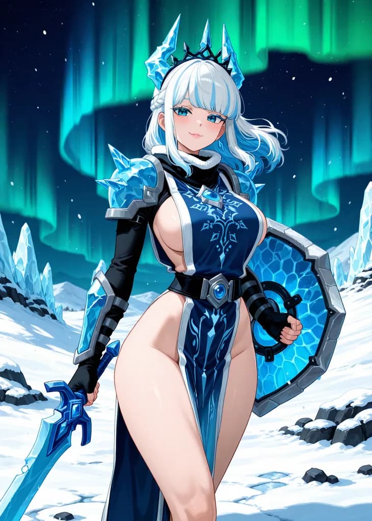 Freya, Rare Soldier of the Boreal hive — Hive TCG card art