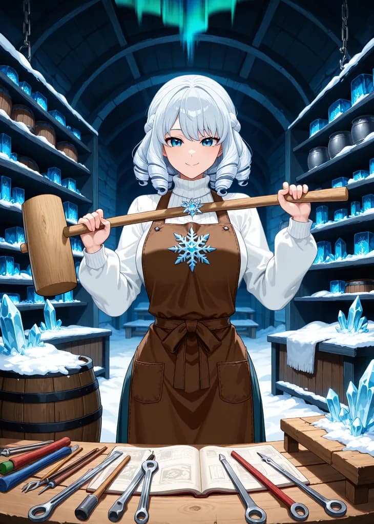 Jun, Common Worker of the Boreal hive — Hive TCG card art