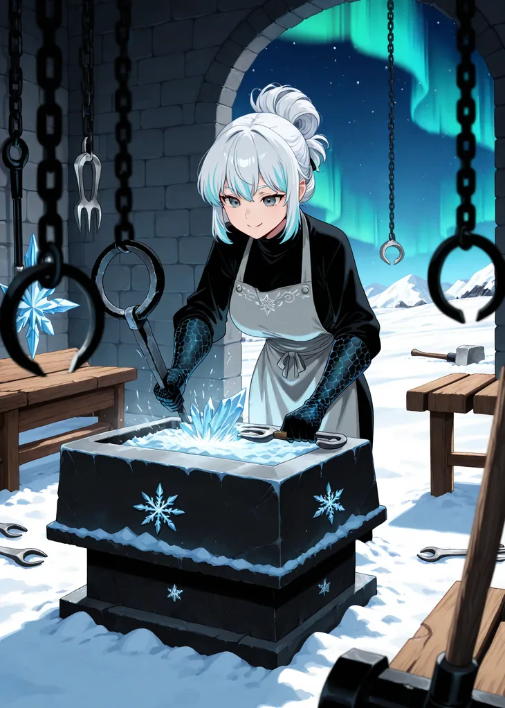 Brenna, Common Worker of the Boreal hive — Hive TCG card art