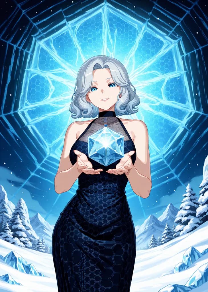 Lune, Common Worker of the Boreal hive — Hive TCG card art