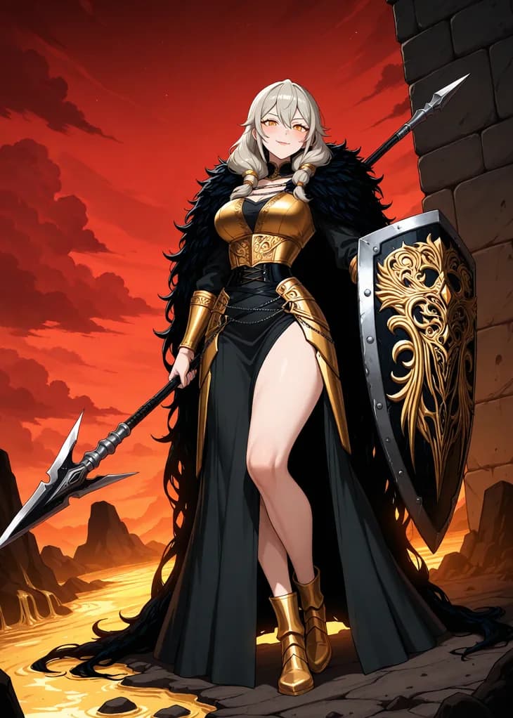Solenne, Epic Guardian of the Ignara hive — Hive TCG card art