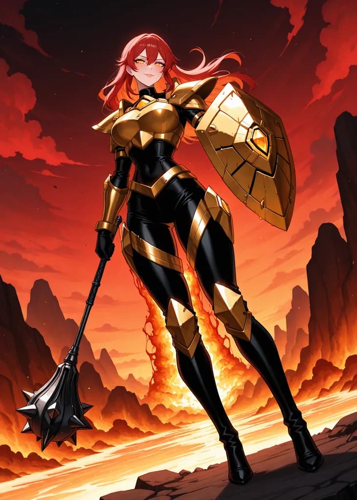 Vulcana, Epic Guardian of the Ignara hive — Hive TCG card art