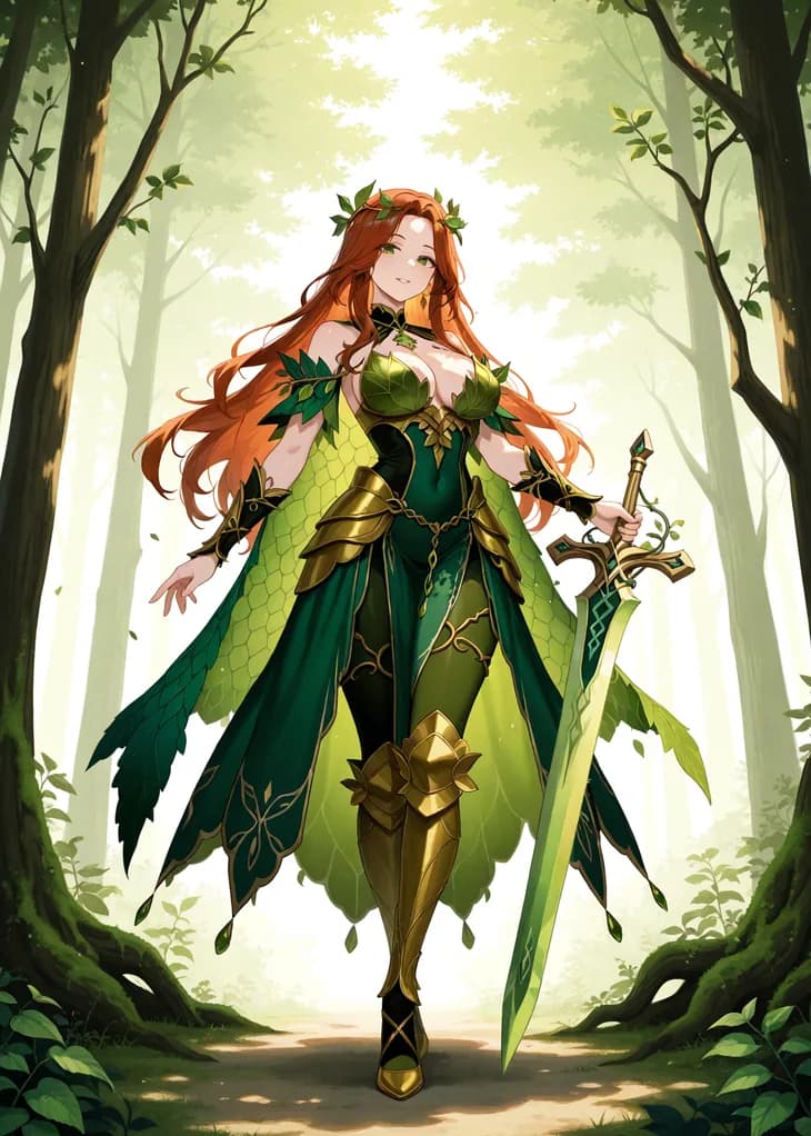 Elle, Epic Guardian of the Verdania hive — Hive TCG card art