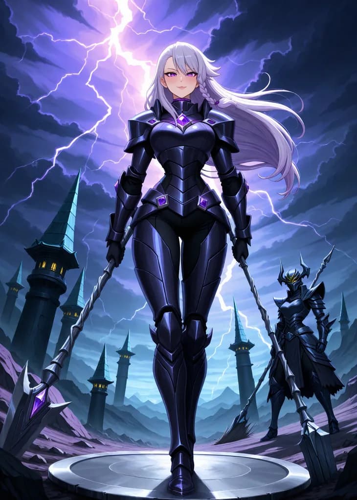 Eda, Epic Guardian of the Voltaris hive — Hive TCG card art