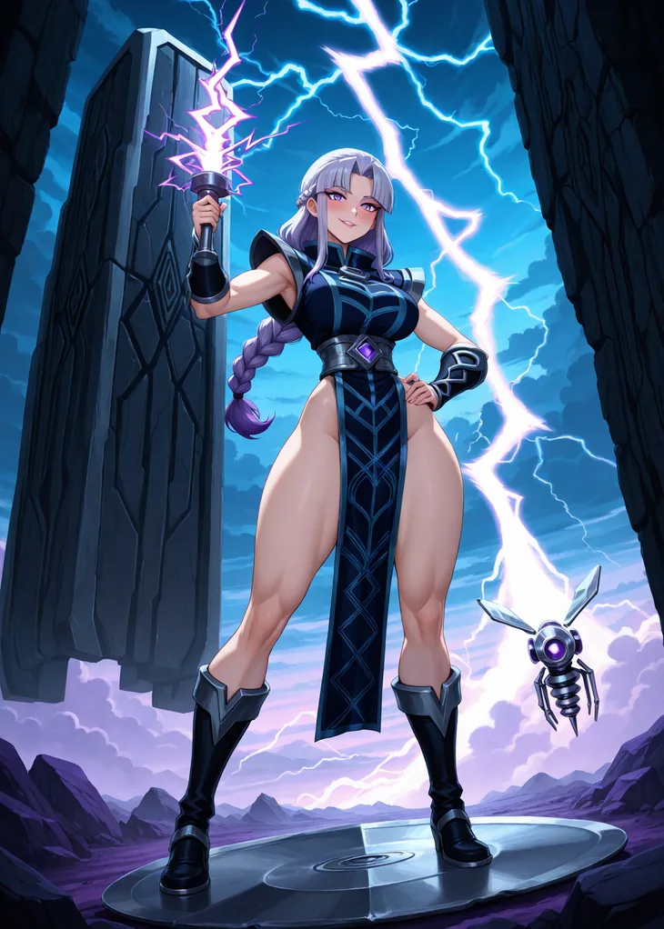 Hana, Epic Guardian of the Voltaris hive — Hive TCG card art
