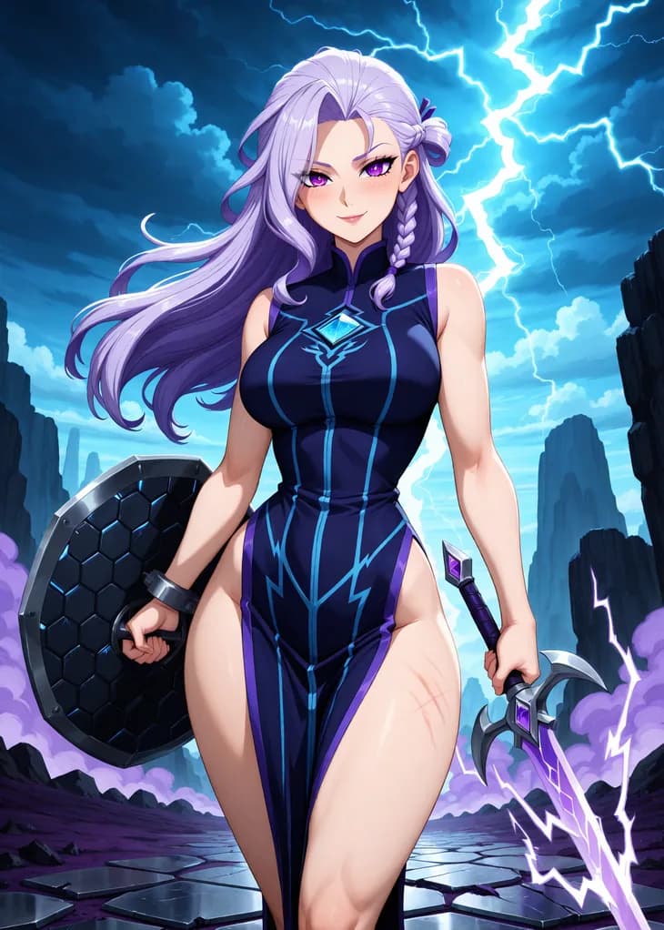 Uma, Rare Soldier of the Voltaris hive — Hive TCG card art